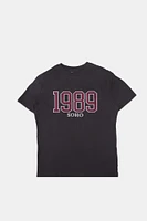 T-shirt coupe garçonne  graphique Patch 1989 Soho