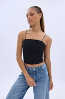 Ribbed Bungee Strap Cami Top