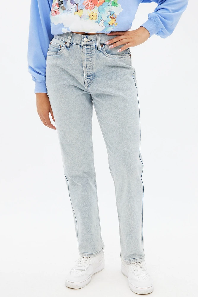 Super High Rise Straight Leg Mom Jean