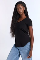Short Sleeve V-Neck Relaxed Tee