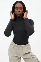 Super Soft Mock Neck Long Sleeve Bodysuit