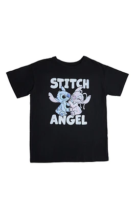 T-shirt classique imprimé graphique Stitch And Angel