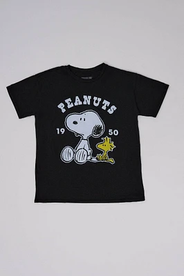 Peanuts Snoopy And Woodstock Graphic Relaxed Tee