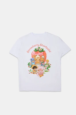 Strawberry Shortcake And Friends Graphic Boyfriend Tee