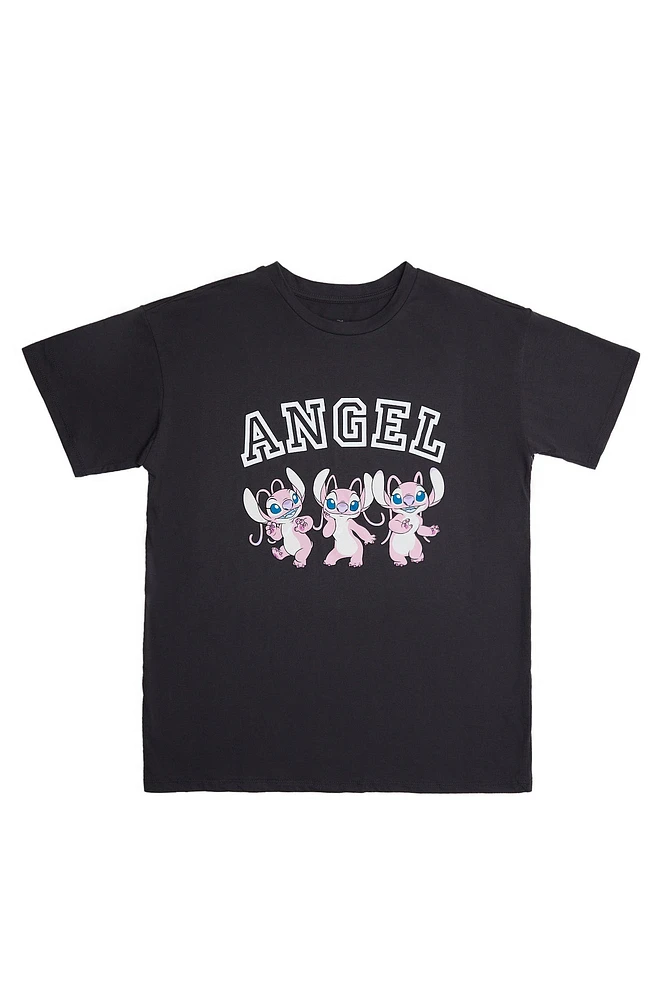 T-shirt classique imprimé graphique Angel