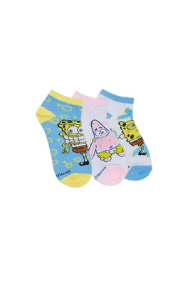 SpongeBob Printed Ankle Socks 3-Pack