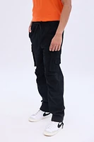 Cinched Relaxed Cargo Twill Pant