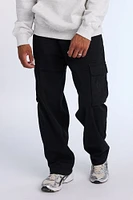 Pantalon cargo ultra-ample en sergé