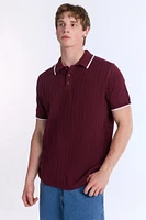 Knit Short Sleeve Polo