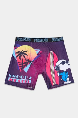 Peanuts Surfboard Printed Boxer Briefs