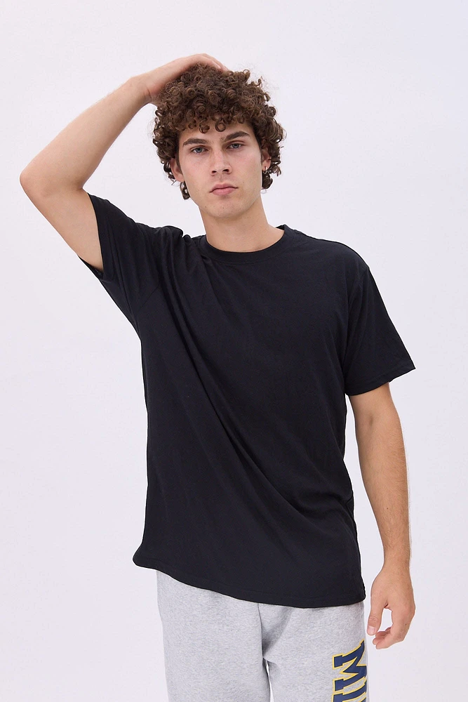 Basic Relaxed Crew Neck Tee