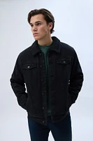 North Western Sherpa-Lined Denim Jacket