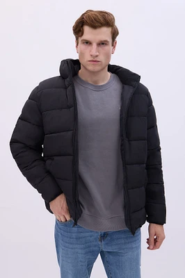 North Western Zip-Up Puffer Jacket