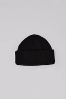 North Western Short Rolled Cuff Beanie