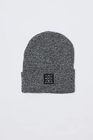 North Western Logo Patch Roll Cuff Beanie