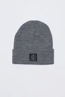 North Western Logo Patch Roll Cuff Beanie