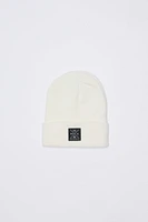 North Western Logo Patch Roll Cuff Beanie