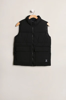 Boys' Arsenic Zip-Up Puffer Vest