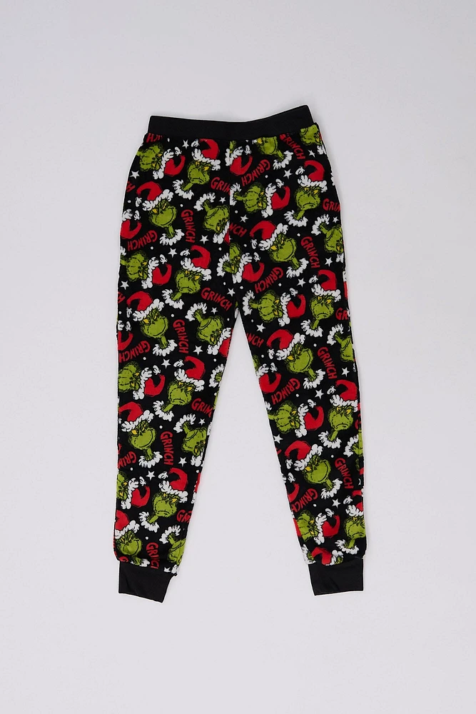 Girls' The Grinch Printed Pajama Jogger