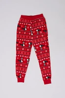 Girls' Peanuts Snoopy Snowflakes Printed Pajama Jogger