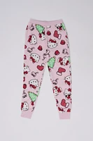 Girls' Hello Kitty Holiday Stockings Printed Pajama Jogger