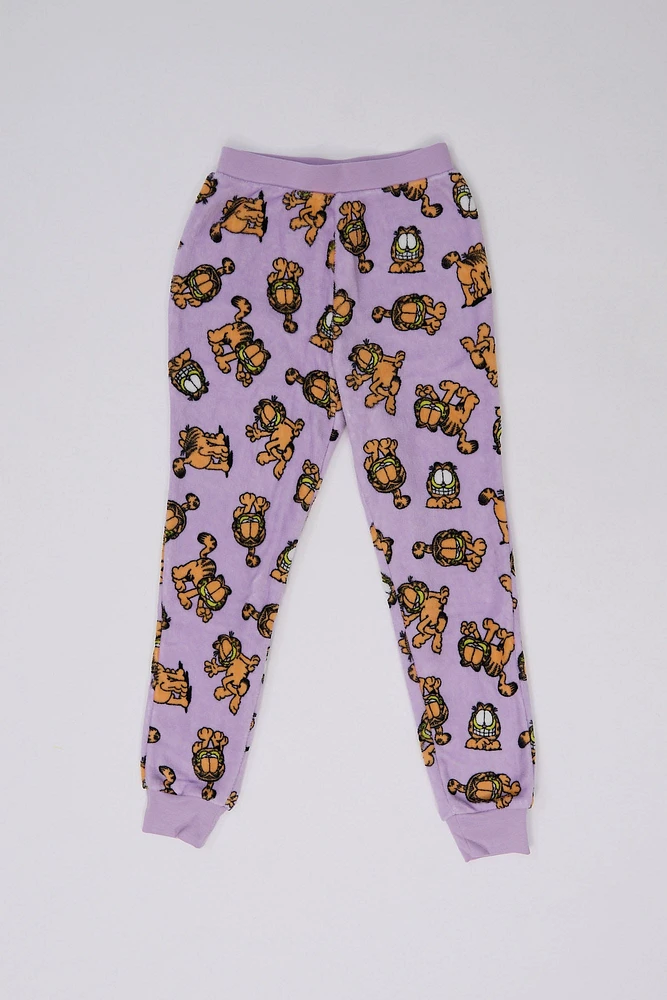 Girls' Garfield Printed Pajama Jogger