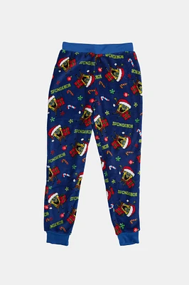 Boys' SpongeBob Christmas Printed Pajama Jogger