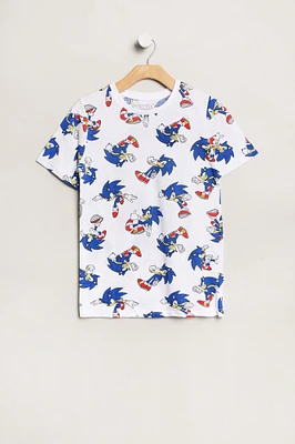 Boys' Sonic The Hedgehog Graphic Classic Tee