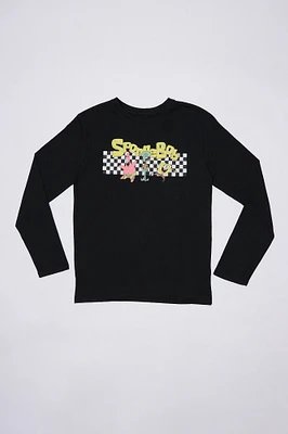 Boys' SpongeBob And Patrick Graphic Long Sleeve Tee