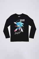 Boys' Sonic The Hedgehog Graphic Long Sleeve Tee