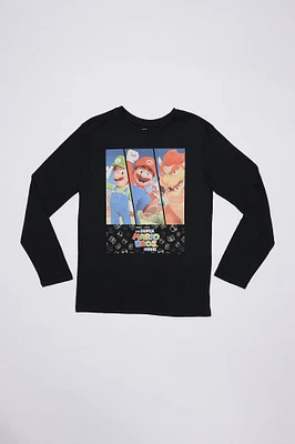 Boys' Mario Bros. Graphic Long Sleeve Tee