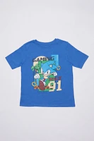 Boys' Sonic The Hedgehog 91 Gaming Graphic Classic Tee