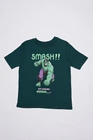 Boys' The Hulk Angry Graphic Classic Tee