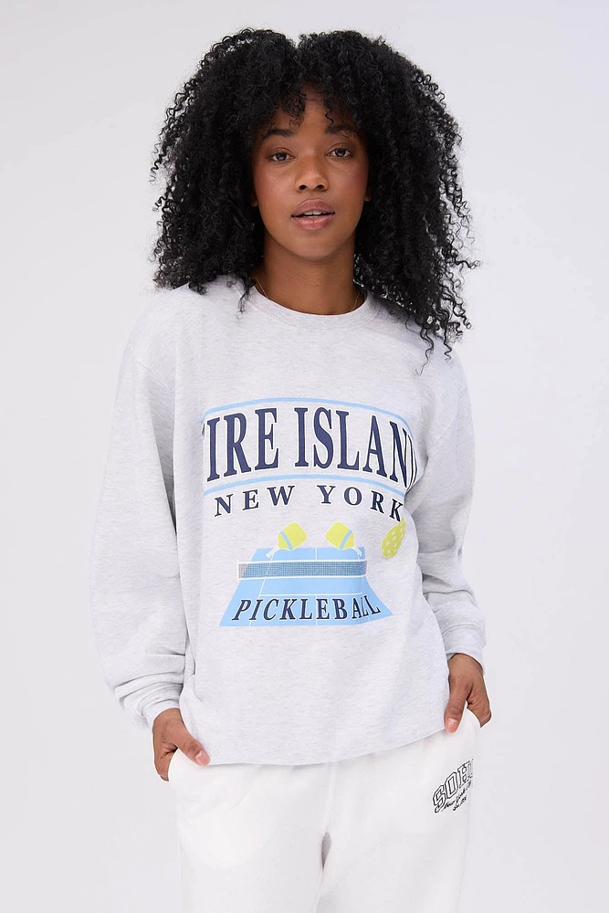Graphic Crew Neck Sweatshirt