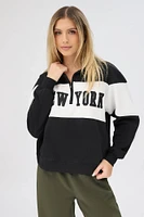 Graphic Quarter-Zip Polo Sweatshirt