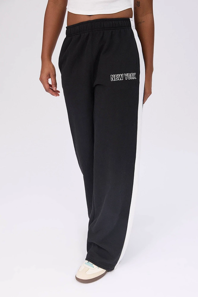 Graphic Wide Leg Sweatpants