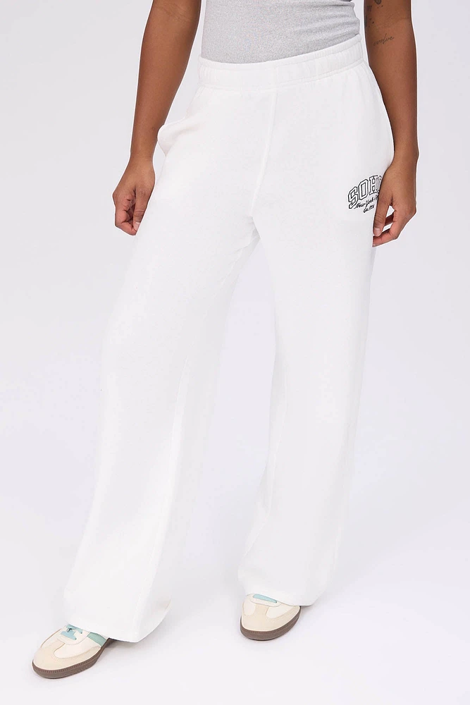 Graphic Wide Leg Sweatpants