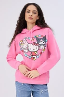 Pull à capuchon graphique Hello Kitty And Friends