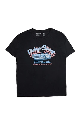 T-shirt décontracté imprime? graphique Vintage Garage Full Throttle