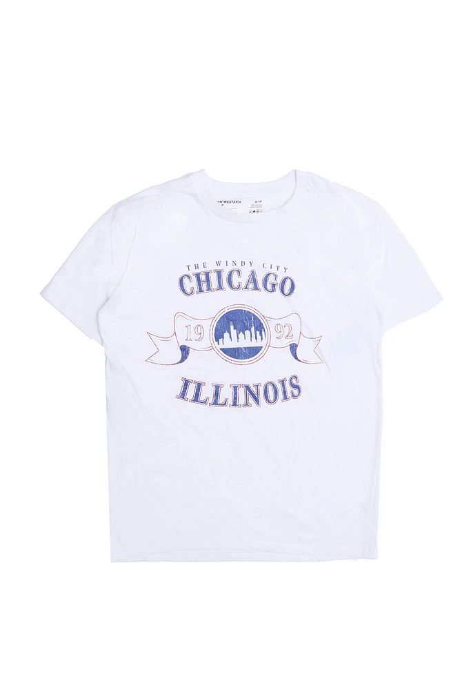 Chicago Illinois The Windy City Graphic Relaxed Tee