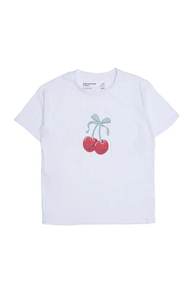 Cherry Bow Graphic Relaxed Tee