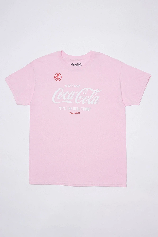 T-shirt décontracté imprime? graphique Drink Coca-Cola