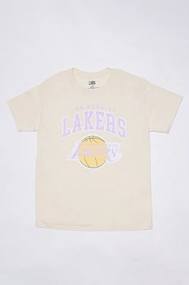 T-shirt décontracté imprime? graphique Los Angeles Lakers