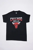 T-shirt décontracté imprime? graphique Chicago Bulls