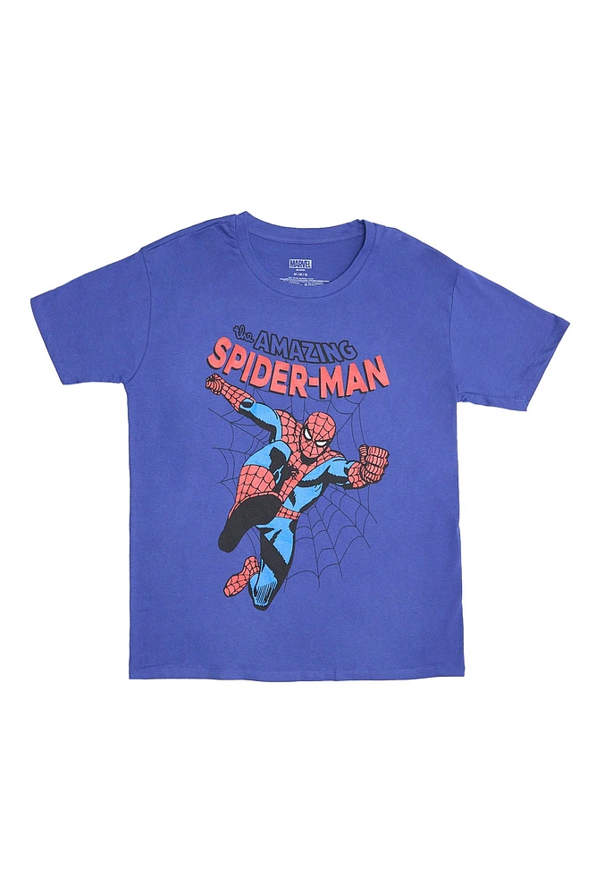 T-shirt décontracté imprime? graphique The Amazing Spider-Man