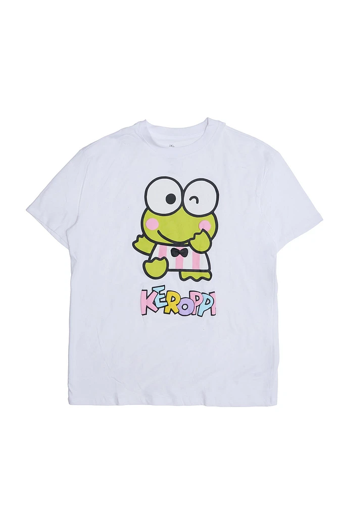 Keroppi Graphic Puff Print Relaxed Tee