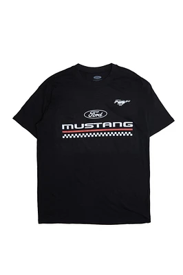 T-shirt décontracté imprime? graphique Ford Mustang