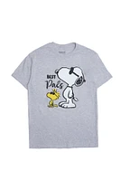 T-shirt décontracté imprime? graphique Peanuts Snoopy Woodstock Best Pals