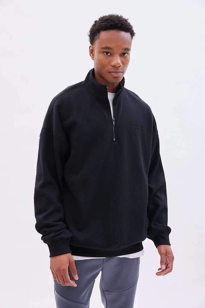 Aéropostale Embroidered Mock Neck Sweatshirt