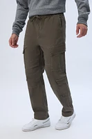 Relaxed Cargo Twill Pants